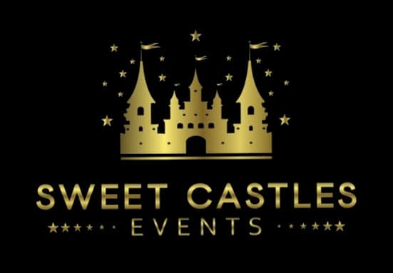 Sweetcastles logo, a gold castle